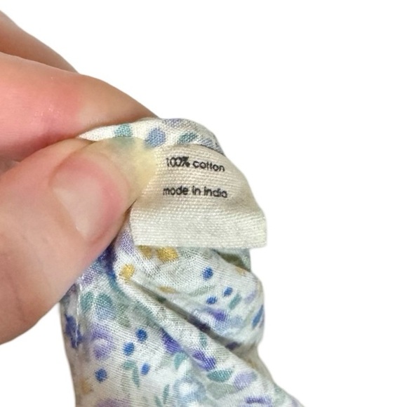 E T C Tiered Ruffle Flutter Scalloped Maxi Dress in Ditsy Floral Liberty London - Picture 10 of 12